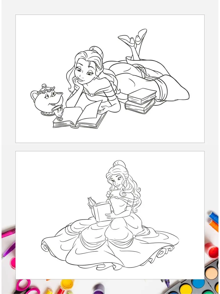 Игра Принцессы Диснея: раскраски для детей онлайн