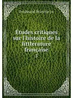 Etudes critiques sur l'histoire de la