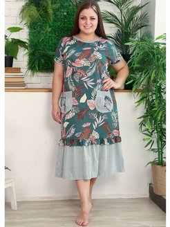 Платье летнее домашнее красивое длинное Натали 145538600 купить за 1 037 ₽ в интернет-магазине Wildberries