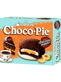 Пирожное Choco Pie Венский торт (Вкус Абрикос) 360г