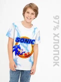 Футболка хлопковая Sonic, Соник