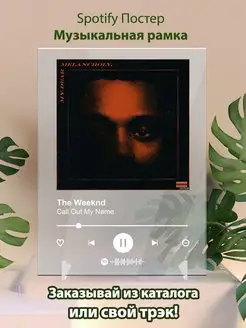 Постер The weeknd карточки. The weeknd-call out my name