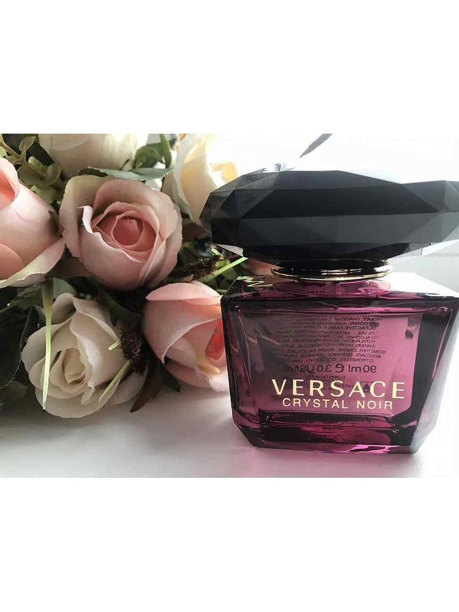 Композиция аромата Versace Crystal Noir. Версаче Кристалл Ноир красивое фото.