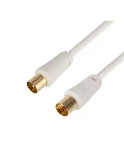 Шнур TV PLUG -TV JACK 1.5м белый