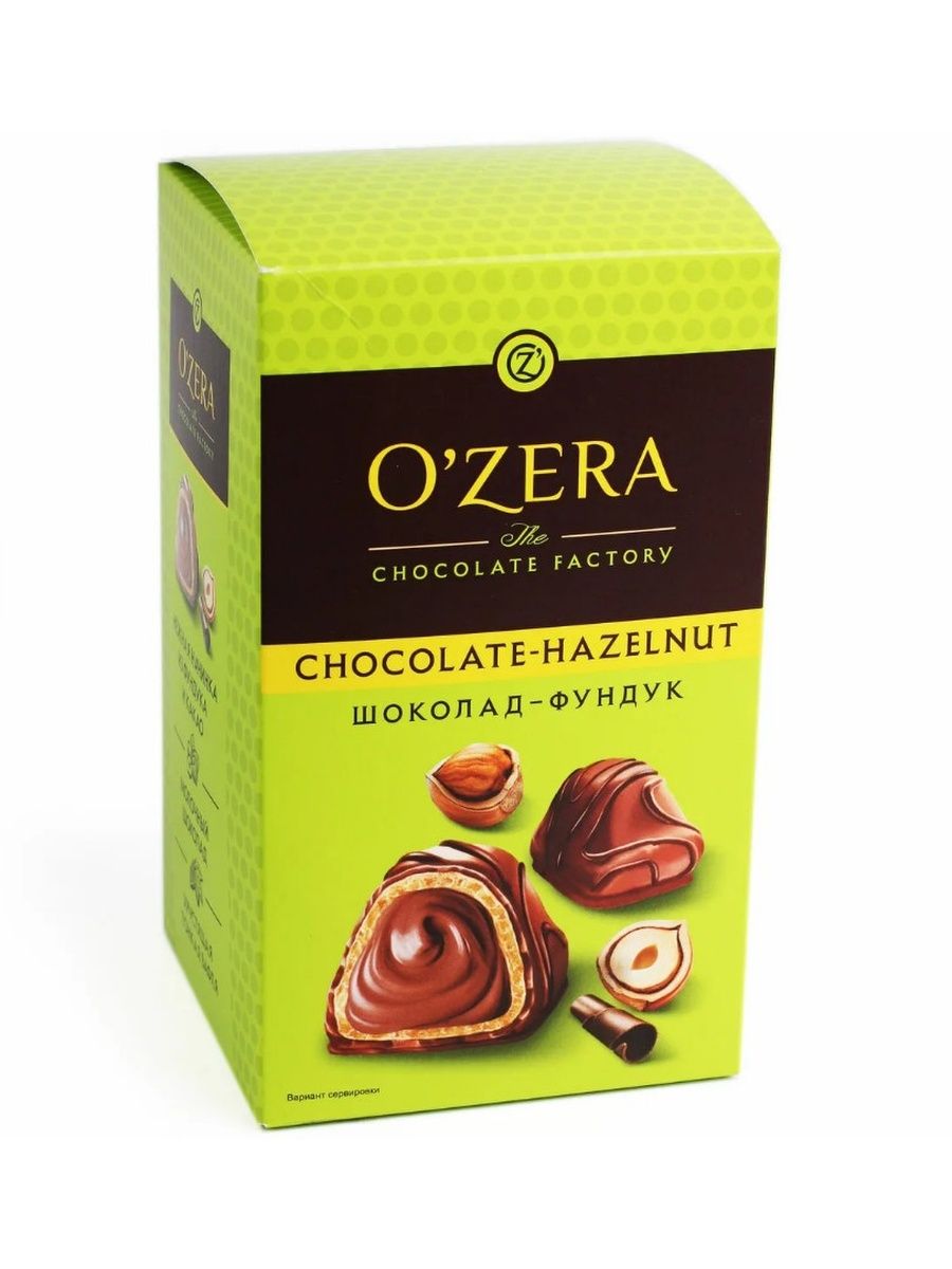 Ozera конфеты шоколад фундук