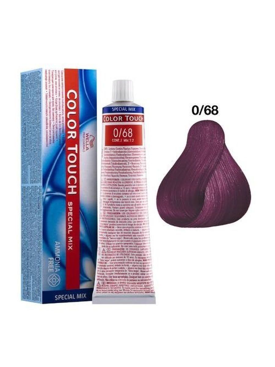 Микстон для волос. Микстон Wella Color Touch. Wella Color Touch 0/45. Wella Color Touch 0/68. /68 Микстон велла.