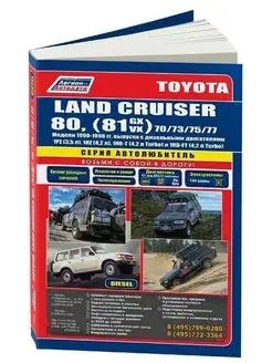 Книга ремонт Toyota Land Cruiser 80 70 73 75 77 1990-1998