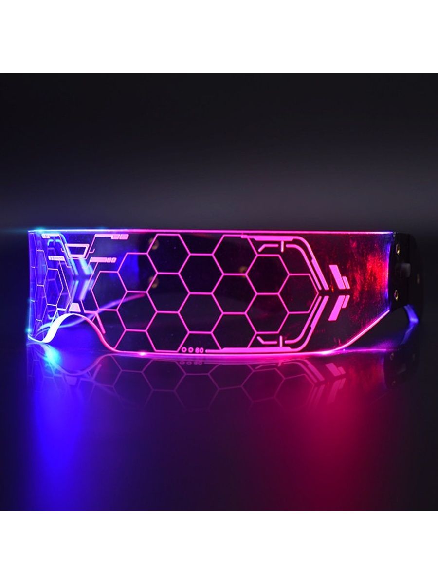 очки cyberpunk светящиеся led светодиодные фото 102