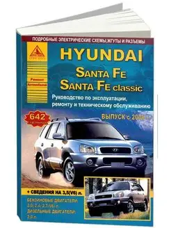 Hyundai Santa Fe 2000-2006, Tagaz c 2007. Книга по ремонту