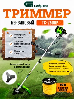 Бензиновый триммер, бензокоса для сада ТС-2500Р, 962245