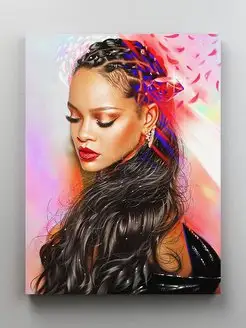 Картина "Портрет Рианна - Rihanna" 30x40 см