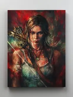 Картина "Tomb Raider - Лара Крофт" 30x40 см