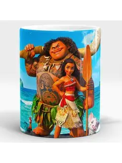 Кружка с принтом Моана мультфильм Moana