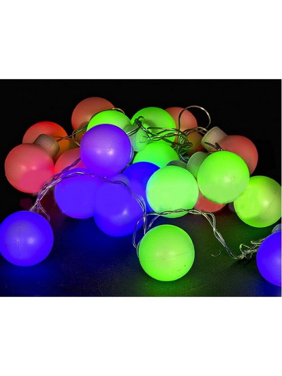 Гирлянда шарики прозрачный провод. Гирлянда Новогодняя 6м шарики. Гирлянда шарики светодиодная теплый свет 20 диодов 5 метров.