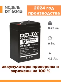 Аккумулятор DT 6045 6v 4.5Ah