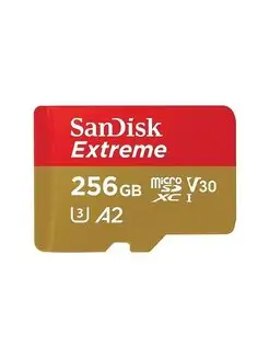 Карта памяти Extreme 256 ГБ (SDSQXAV-256G-GN6MN)