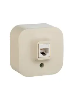 Розетка компьютерная RJ45, Cat.5E, Quteo