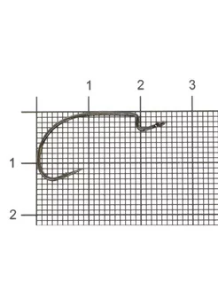 Крючки офсетные J-Light Worm Hook BC 5109 №6 (7шт)