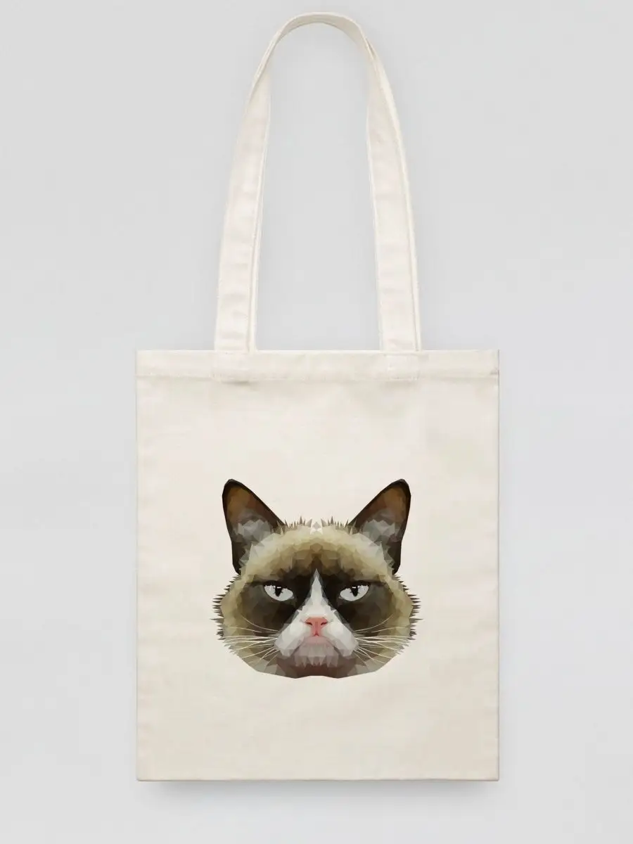 Шоппер Grumpy cat мем Сердитый кот Дари! 147749039 купить за 52 200 сум в  интернет-магазине Wildberries