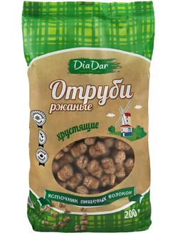 Отруби Диадар ржаные хрустящие, 200г