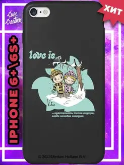 Чехол на iPhone 6s PLUS с принтом Love Is