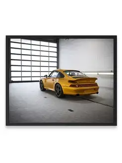 Плакат, постер Порше, Порше 911, porsche 930, 1998 Порше 911