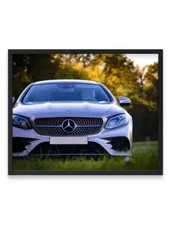 Плакат, постер mercedes benz, авто, решетка, Мерседес АМГ