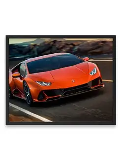 Плакат, постер lamborghini huracan evo, Ламборджини Huracan