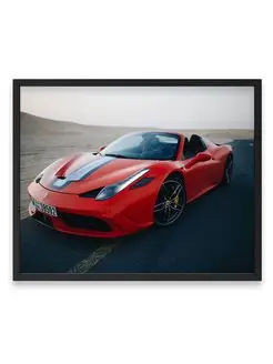 Плакат, постер Феррари f430, авто, спорткар, Ferrari