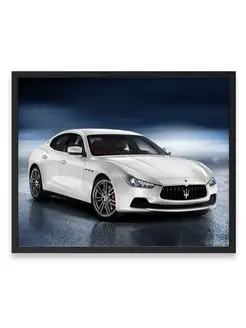 Плакат, постер Мазерати, авто, maserati quattroporte