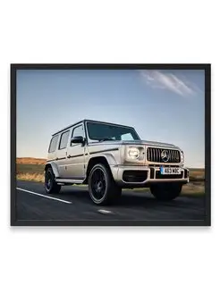 Плакат, постер колесо, mercedes benz g class