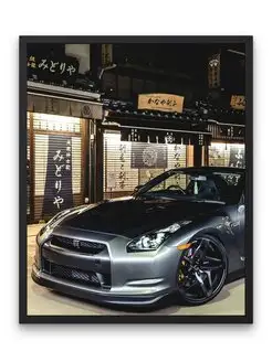 Плакат, постер nissan gtr, 2014 Nissan GT-R, Nissan GT-R