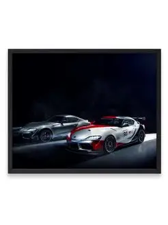 Плакат, постер Toyota Supra, авто, toyota, автогонки