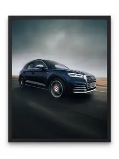 Плакат, постер авто, audi, Ауди q7