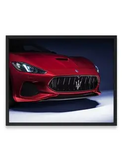 Плакат, постер maserati granturismo, Мазерати, авто