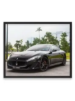 Плакат, постер maserati granturismo, maserati quattroporte