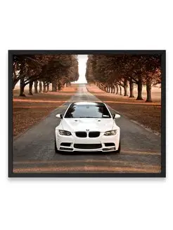 Плакат, постер авто, бмв, автомобиль, bmw m3