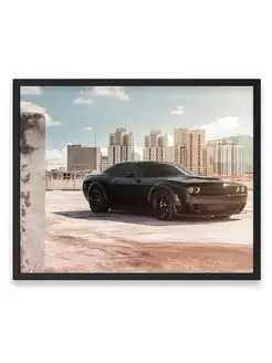 Плакат, постер авто, dodge, Додж Чарджер СРТ мегеру