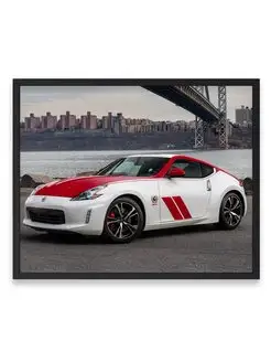 Плакат, постер спорткар, Ниссан, авто, nissan 370z