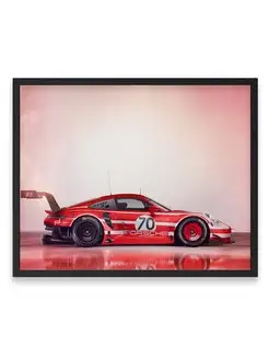 Плакат, Порше, авто, спорткар, Porsche 911 GT3 R 991