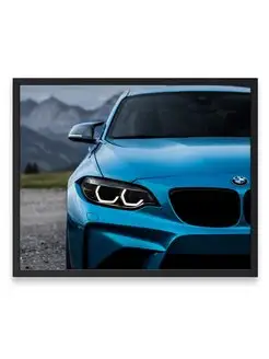 Плакат, постер bmw, bmw m3, авто, спорткар