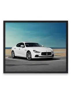 Плакат, постер Мазерати, maserati quattroporte, авто