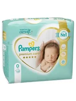 Подгузники Premium Care Newborn до 3 кг, 22 шт