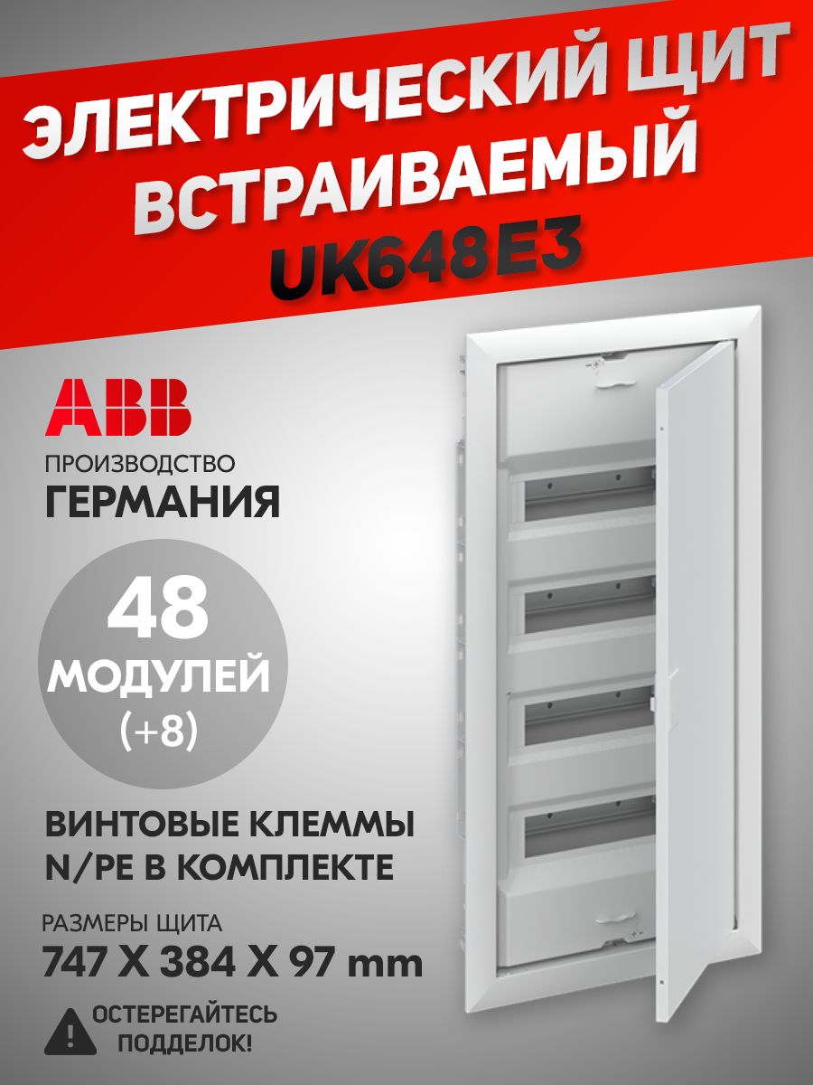 шкаф на 48 модулей abb
