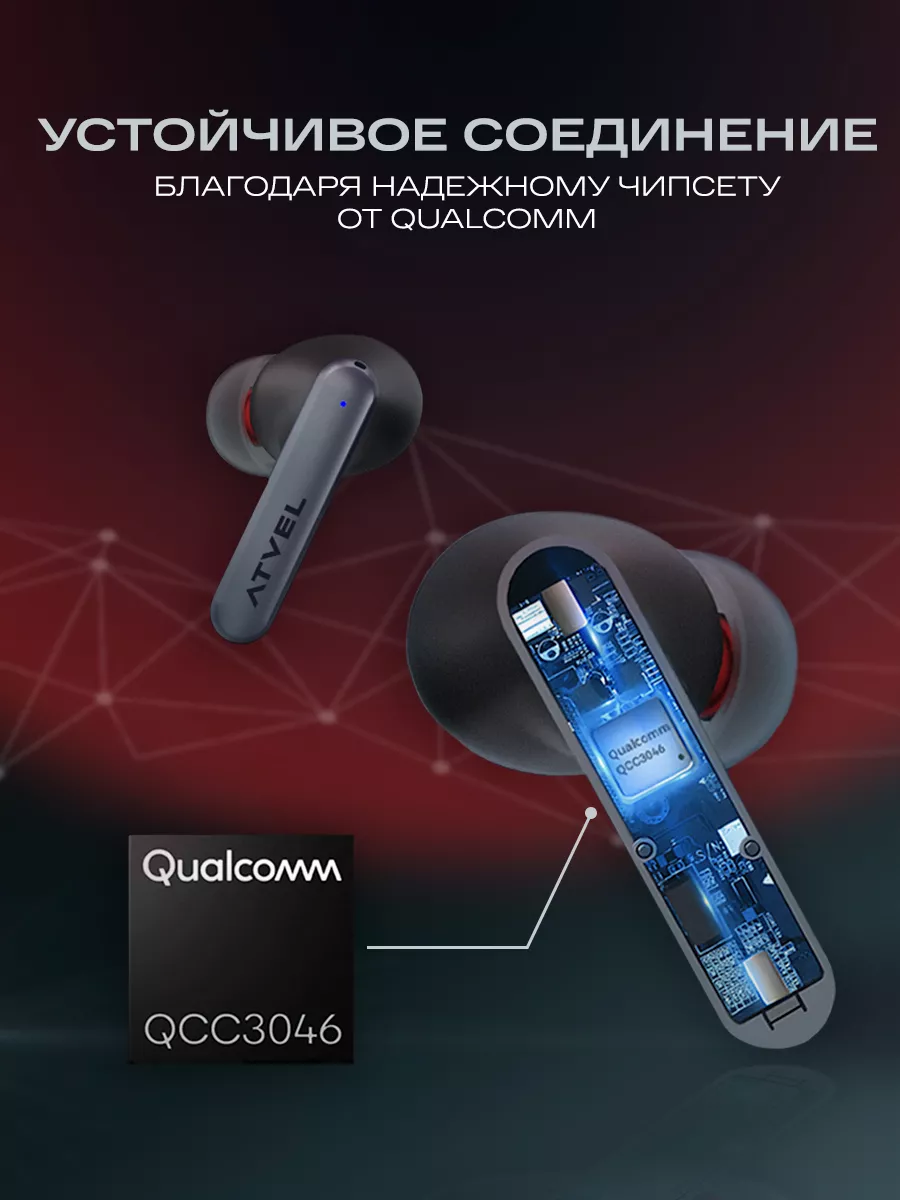 Беспроводные наушники atvel tune s5 pro