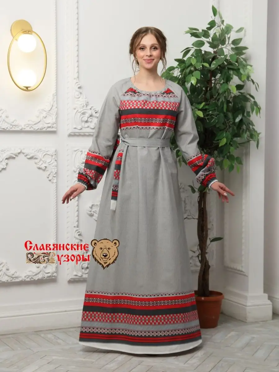 Платье в русском стиле, Платье русское