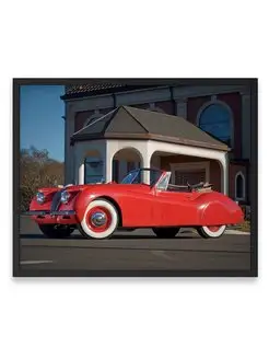 Плакат, постер Jaguar XK120 Drophead