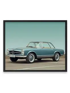 Плакат, постер Mercedes-Benz 230 SL