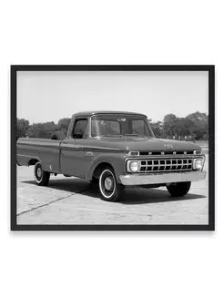 Плакат, постер Ford F-100 Styleside