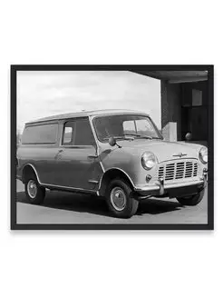 Плакат, постер Morris Mini Van